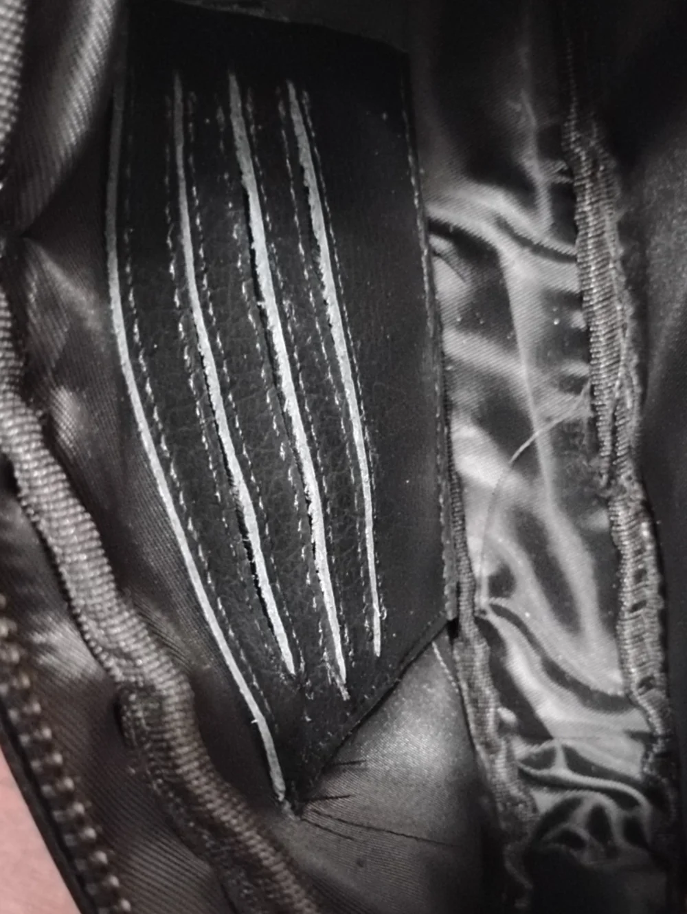 PI UNCLE‎ Black Urban Aesthetic Versatile Leather Wristlet Crossbody Bag